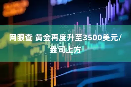 网眼查 黄金再度升至3500美元/盎司上方